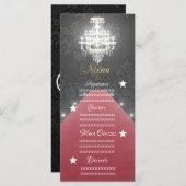 Kronleuchter Menükarte (Vorne/Hinten)