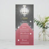 Kronleuchter Menükarte (Stehend Vorderseite)