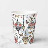 Kronleuchter mit Schmetterlingen Pappbecher (Rückseite)