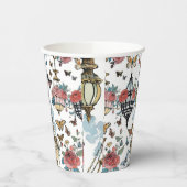 Kronleuchter mit Schmetterlingen Pappbecher (Links)