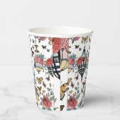 Kronleuchter mit Schmetterlingen Pappbecher (Rechts)