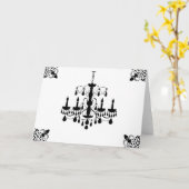 Kronleuchter-Mitteilungskarten Karte (Gelbe Blume)