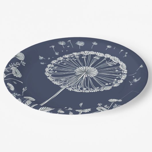 Kronleuchter Pappteller (Schrägansicht)