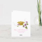 Kronleuchter~Pink-glänzend französischer Stil Karte (Rückseite)