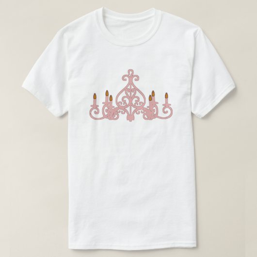 Kronleuchter Pink ~ PLUS SIZE bis 6x / Shirt (Design vorne)