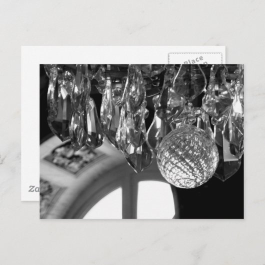 Kronleuchter Postkarte (Vorne/Hinten)