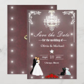 Kronleuchter Save The Date (Vorne/Hinten)