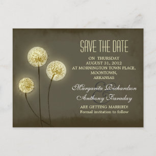 Kronleuchter Save the Date stilvolle Postkarten