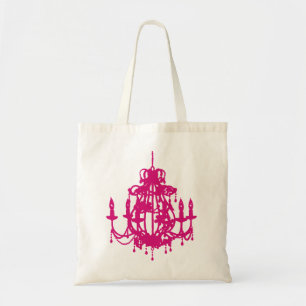 Kronleuchter-Silhouette Pop Art-Tasche Tragetasche