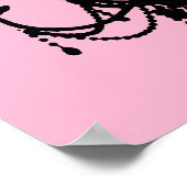 Kronleuchter-Silhouette Poster (Ecke)