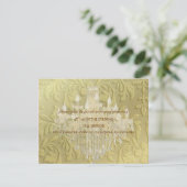 Kronleuchter-, UAWG- oder Empfang-Karten - benutze RSVP Karte (Stehend Vorderseite)