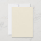 Kronleuchter und Art-Deco-Border-beige Hochzeit RS RSVP Karte (Rückseite)