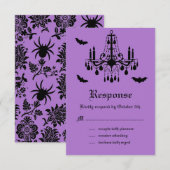 Kronleuchter und Damast-UAWG RSVP Karte (Vorne/Hinten)