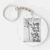 Kronleuchter - Unkraut/Wunsch Schlüsselanhänger (Vorderseite)