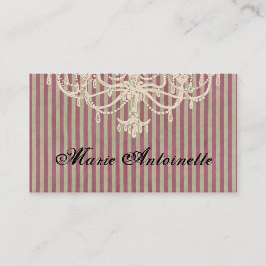 Kronleuchter - Visitenkarte (Vorderseite)