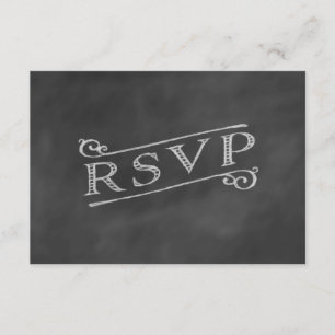Kronleuchter-Wandtafel-RSVP RSVP Karte