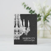 Kronleuchter - Wellness-Center-Werbepostkarte Postkarte (Stehend Vorderseite)