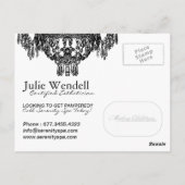 Kronleuchter - Wellness-Center-Werbepostkarte Postkarte (Rückseite)