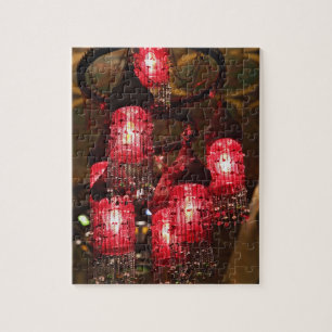 Kronleuchter zum Verkauf, Khan el Khalili Bazaar, Puzzle