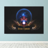 Krono Dynamic Fantasy Fraktal von Xzendor7 Leinwanddruck (Insitu (Holzboden))