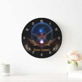 Krono Dynamic Fractal Art Wall Clock Große Wanduhr (Zuhause)