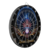 Krono Dynamic Fraktal Art Dart Board Dartscheibe (Vorderseite Links)