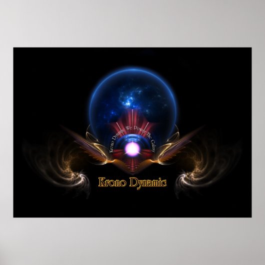 Krono Dynamic Fraktal Art Poster (Vorne)