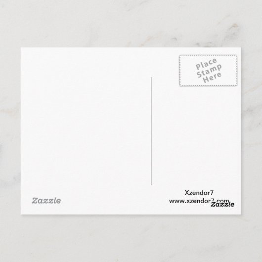 Krono Dynamic Fraktal Art Postkarte (Rückseite)