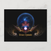 Krono Dynamic Fraktal Art Postkarte (Vorderseite)