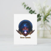 Krono Dynamic Fraktal Art Postkarte (Stehend Vorderseite)