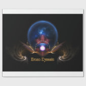 Krono Dynamic Fraktal Art Wrapping Paper Geschenkpapier (Flach)