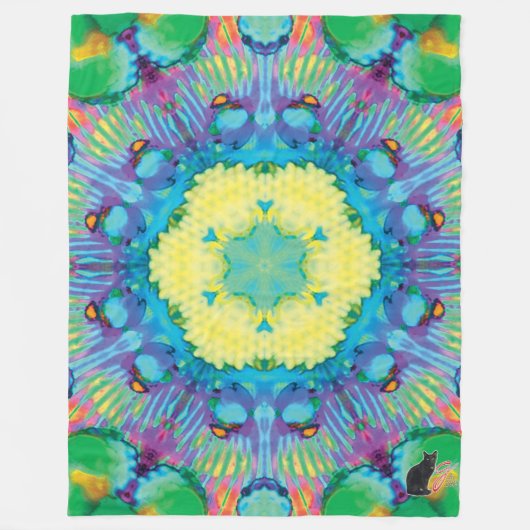 Kronos Kaleidoscope Fleecedecke (Vorderseite)
