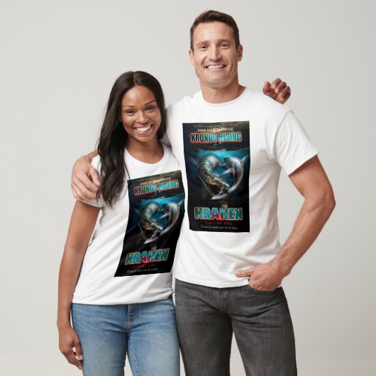Kronos Steigen: Kraken Pliosaur GEGEN Megalodon T-Shirt (Unisex)