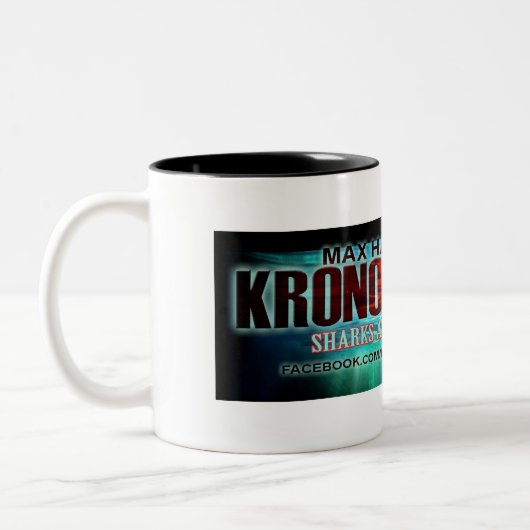 Kronos steigende "Haifische sind gerade Köder" Zweifarbige Tasse (Links)