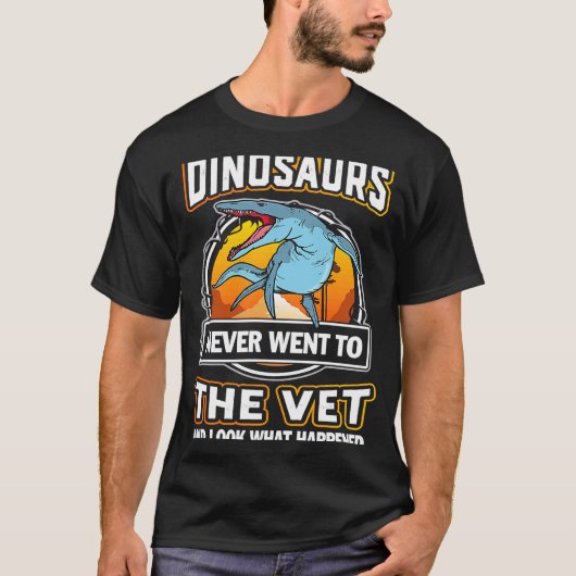Kronosaurus Dinosaurier gingen nie zu Veteri T-Shirt (Vorderseite)