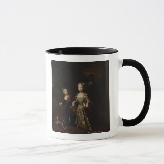 Kronprinz Frederick II mit Schwester Tasse (Rechts)