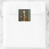 Kronprinz Frederick II Quadratischer Aufkleber (Tasche)