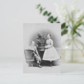 Kronprinz Rudolf von Österreich mit Schwester Gise Postkarte (Stehend Vorderseite)