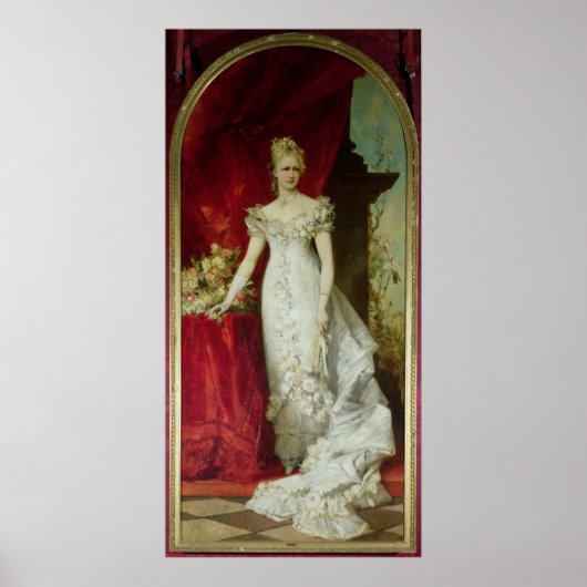 Kronprinzessin Stephanie von Belgien Poster (Vorne)