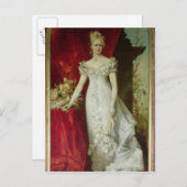 Kronprinzessin Stephanie von Belgien Postkarte (Vorne/Hinten)