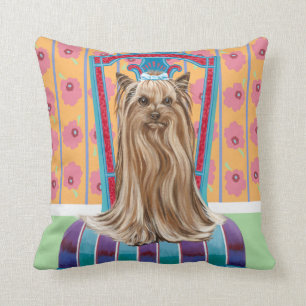 Kronprinzessin Yorkie Kissen