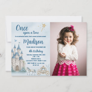 Kronprinzessin zum Geburtstag Einladung mit Foto