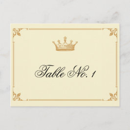 Kronregie in der Tischnummer Gold und Elfenbeinküs