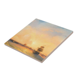 Kronstadt Fort-Kaiser Alexander Iwan Aivazovsky Fliese