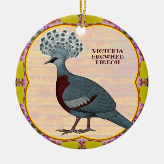 Krontaube Keramikornament (Vorne)