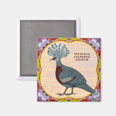 Krontaube Magnet (Vorderseite/Rückseite)