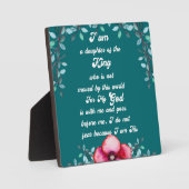 Krontochter Christlich inspirierend Fotoplatte (Vorderseite)