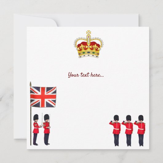 Krönung der Einladung König Charles III. (Rückseite)