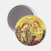 Krönung der gesegneten Jungfrau Magnet (Vorderseite/Rückseite)