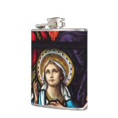 Krönung der gesegneten Jungfrau Mary Stetting Glas Flachmann (Links)
